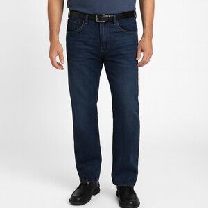 Izod Relaxed Fit Med Wash Straight Jeans Men's Sz 36